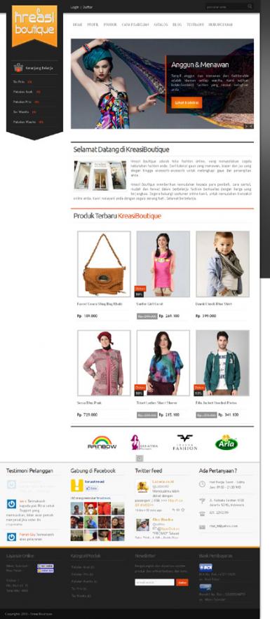 KreasiBoutique (Responsive)